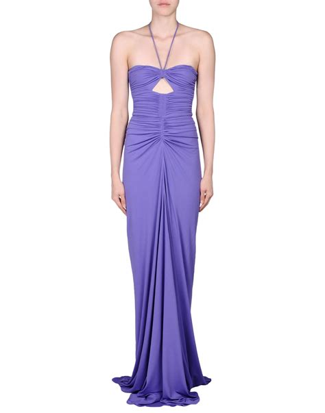 michael kors violet long dress|michael kors high end dresses.